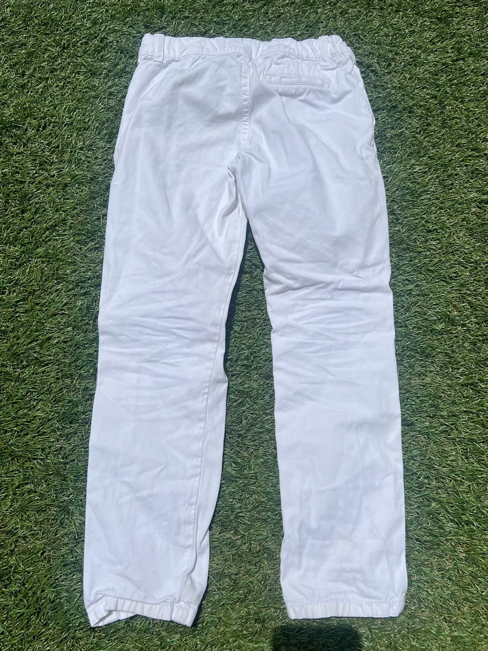 Gucci Kids White Cotton Pants Size 5 Made in Italy